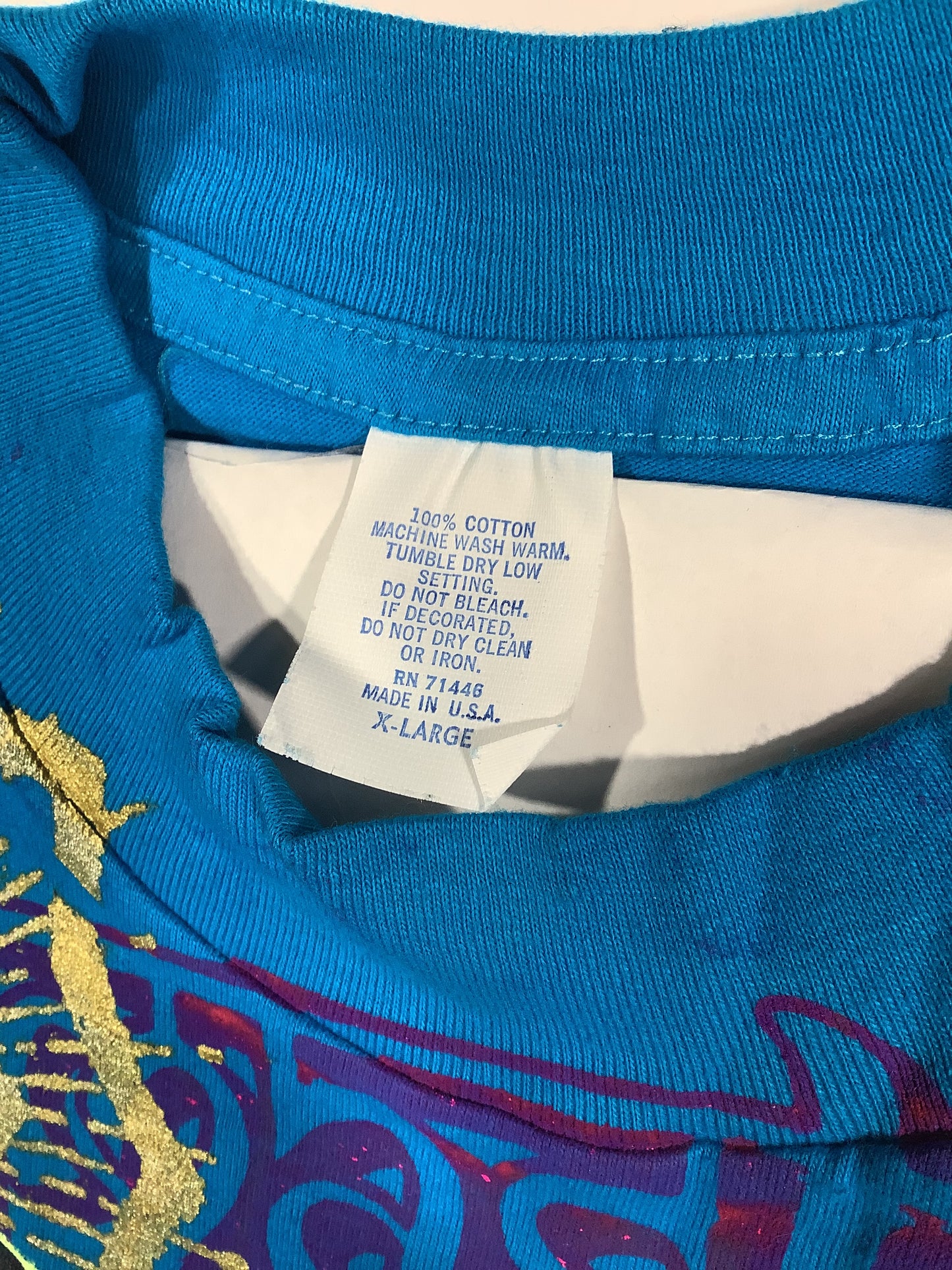 Don Rock - Namaste Motherfucker T-Shirt V1 Blue Size XL