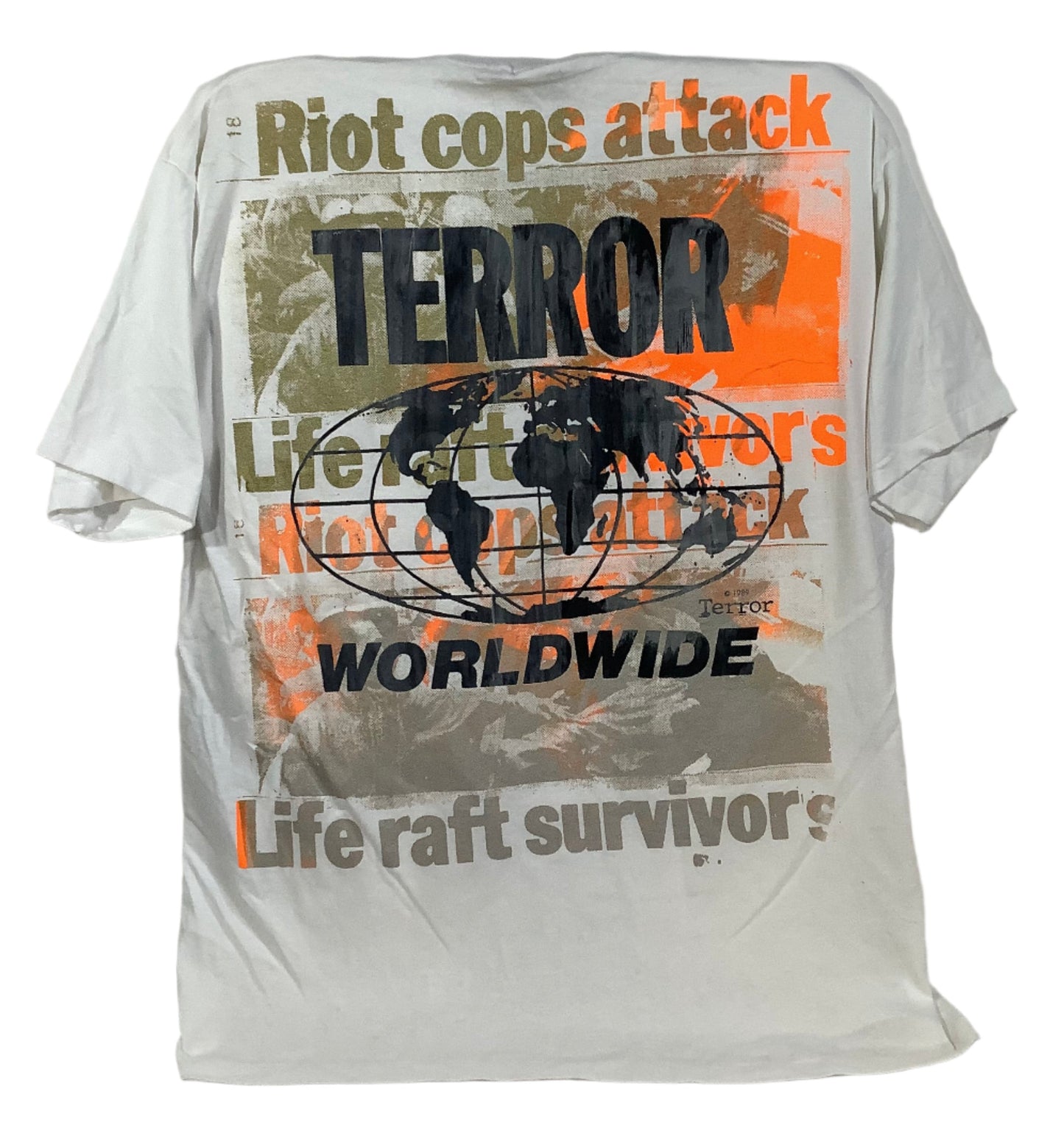 Don Rock - Jesus Loves You / Riot Cops Attack V9 T-Shirt Size 2XL
