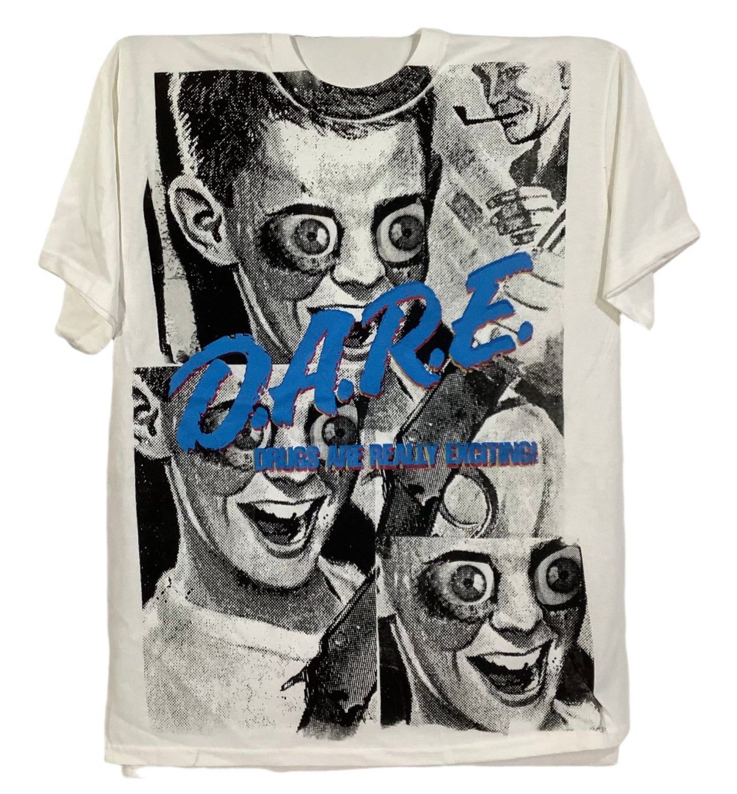 Don Rock - D.A.R.E.(Drugs Are Real Exciting) V7 T-Shirt Size XL
