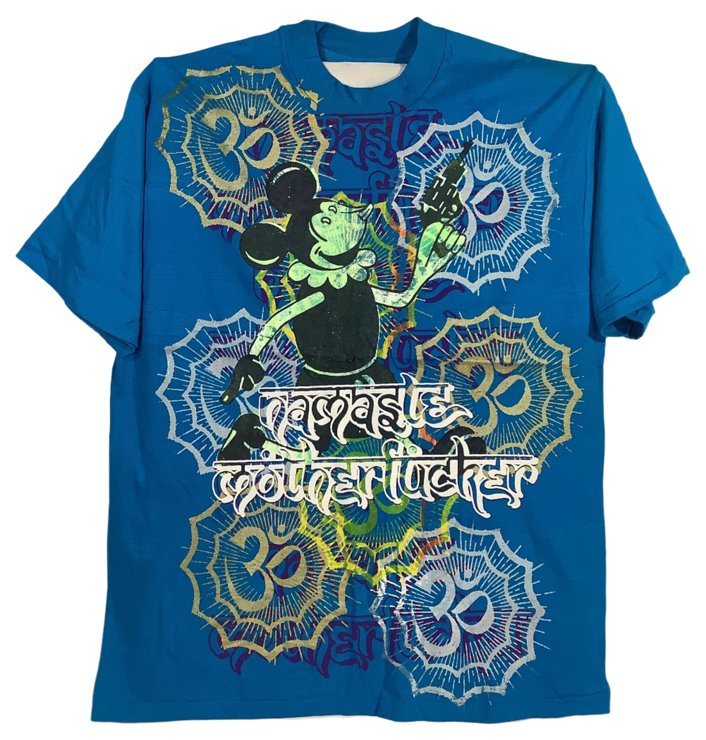 Don Rock - Namaste Motherfucker T-Shirt V1 Blue Size XL