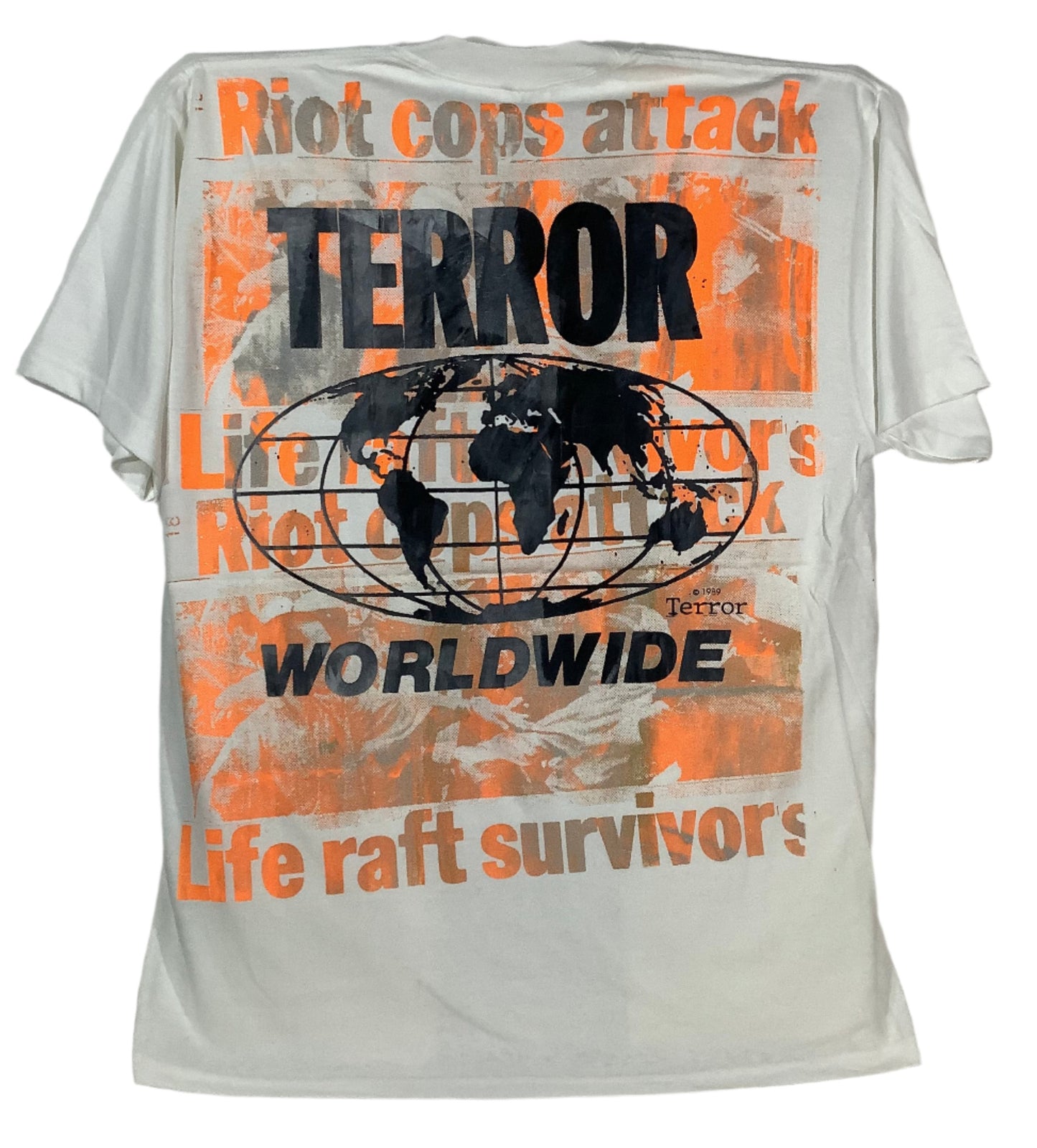 Don Rock - Jesus Loves You / Riot Cops Attack V3 T-Shirt Size XL