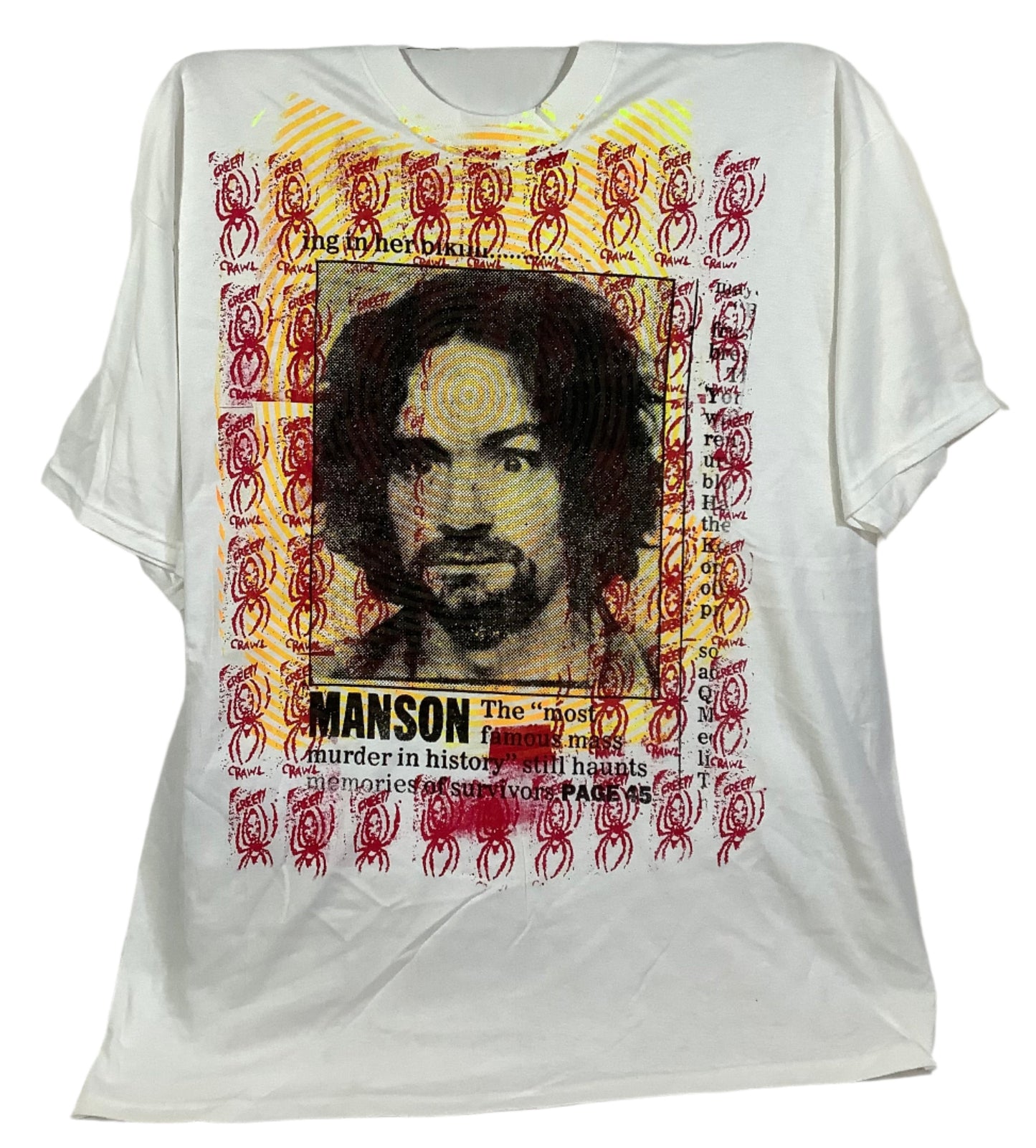 Don Rock - Charles Manson V13 T-Shirt Size 2XL