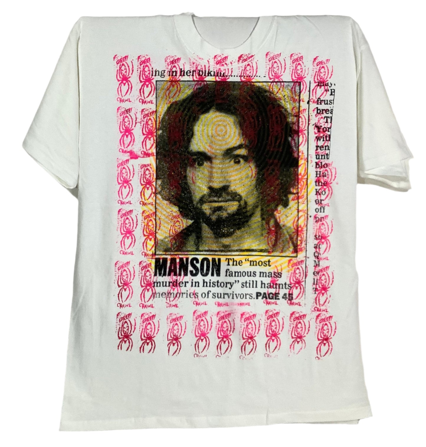 Don Rock - Charles Manson V6 T-Shirt Size XL