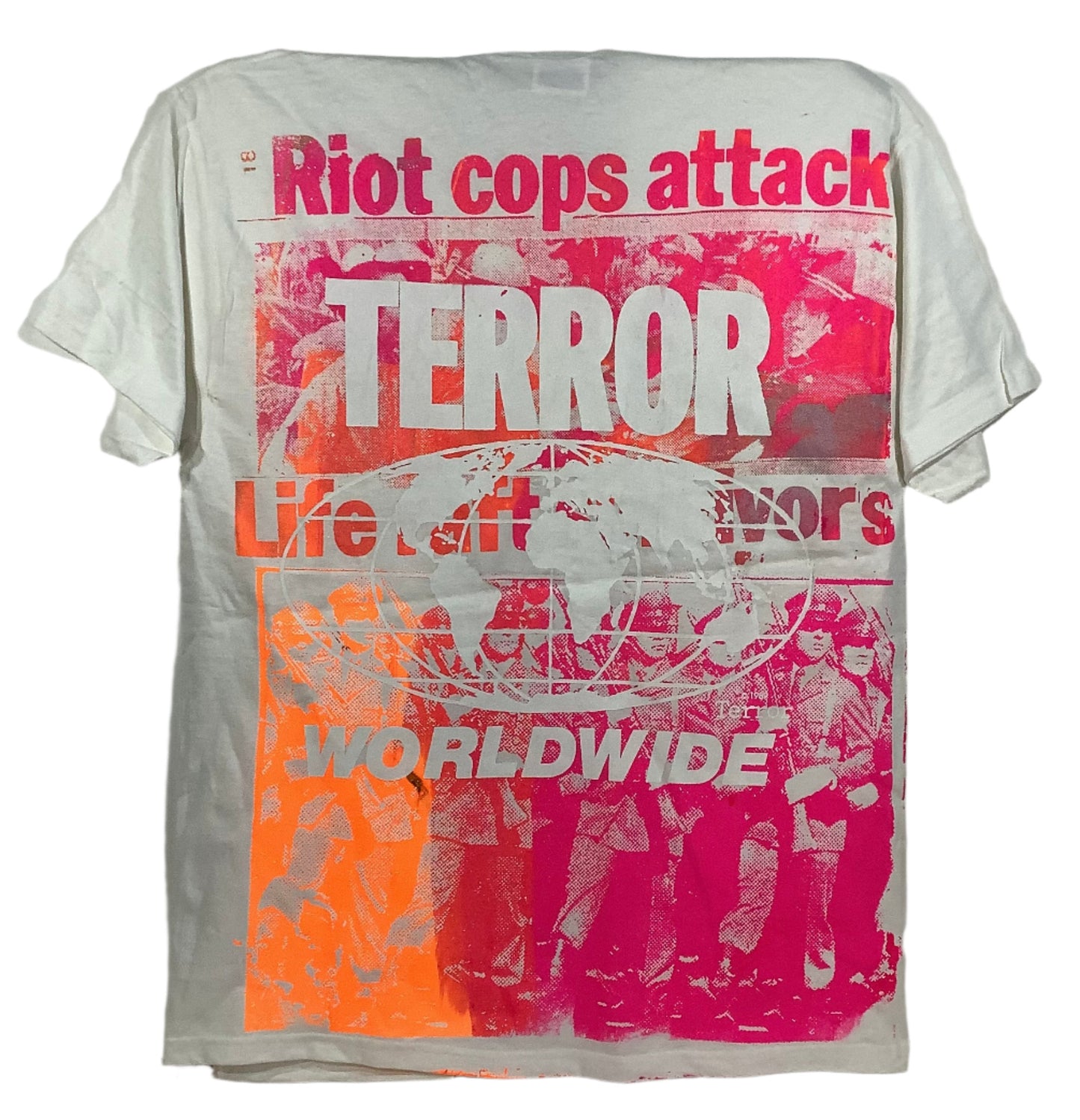 Don Rock - Jesus Loves You / Riot Cops Attack V6 T-Shirt Size L