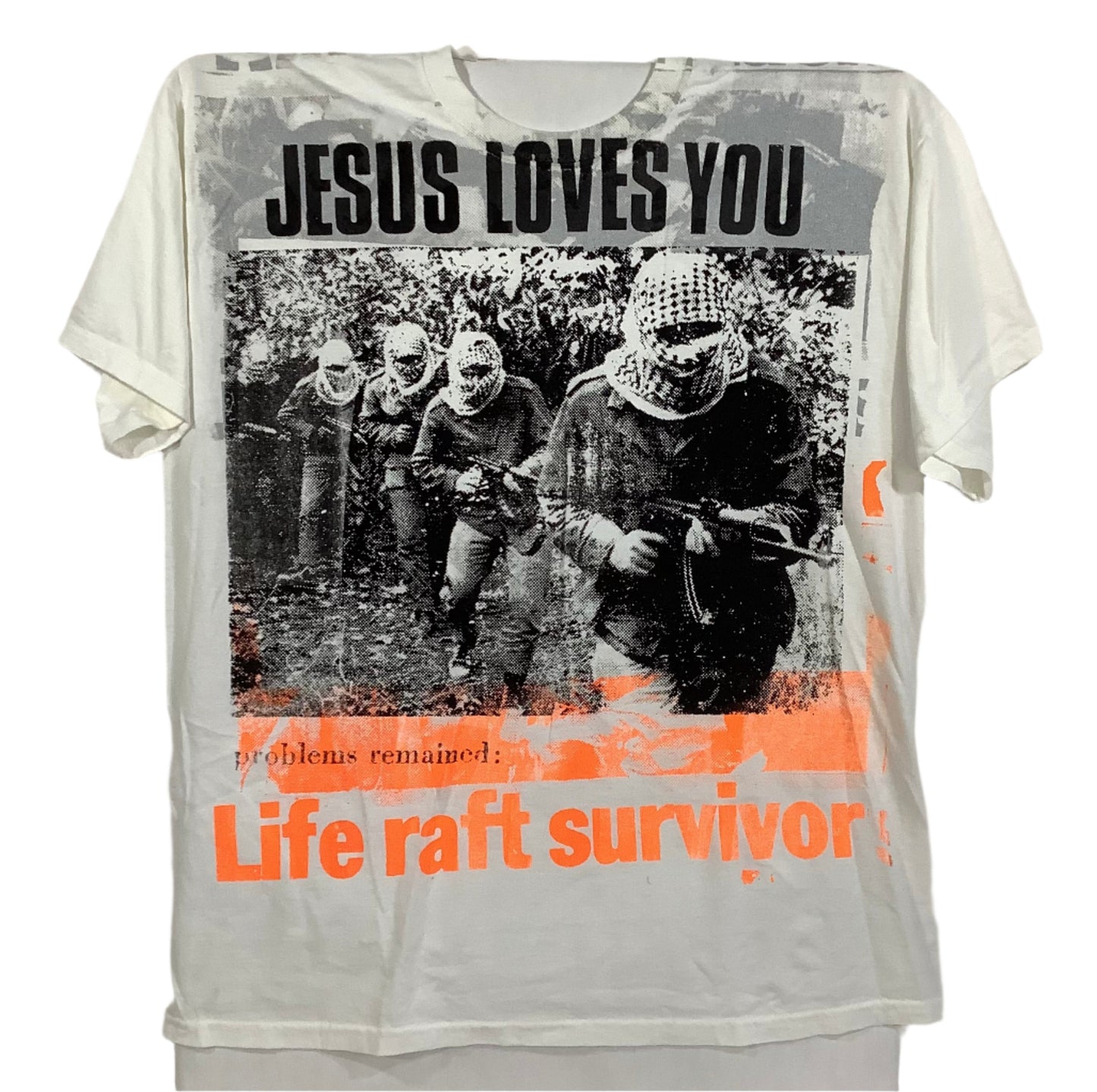 Don Rock - Jesus Loves You / Riot Cops Attack V13 T-Shirt Size XL