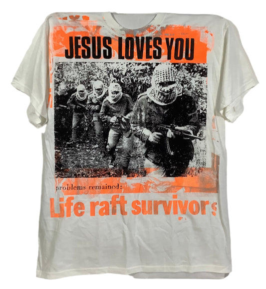 Don Rock - Jesus Loves You / Riot Cops Attack V14 T-Shirt Size XL