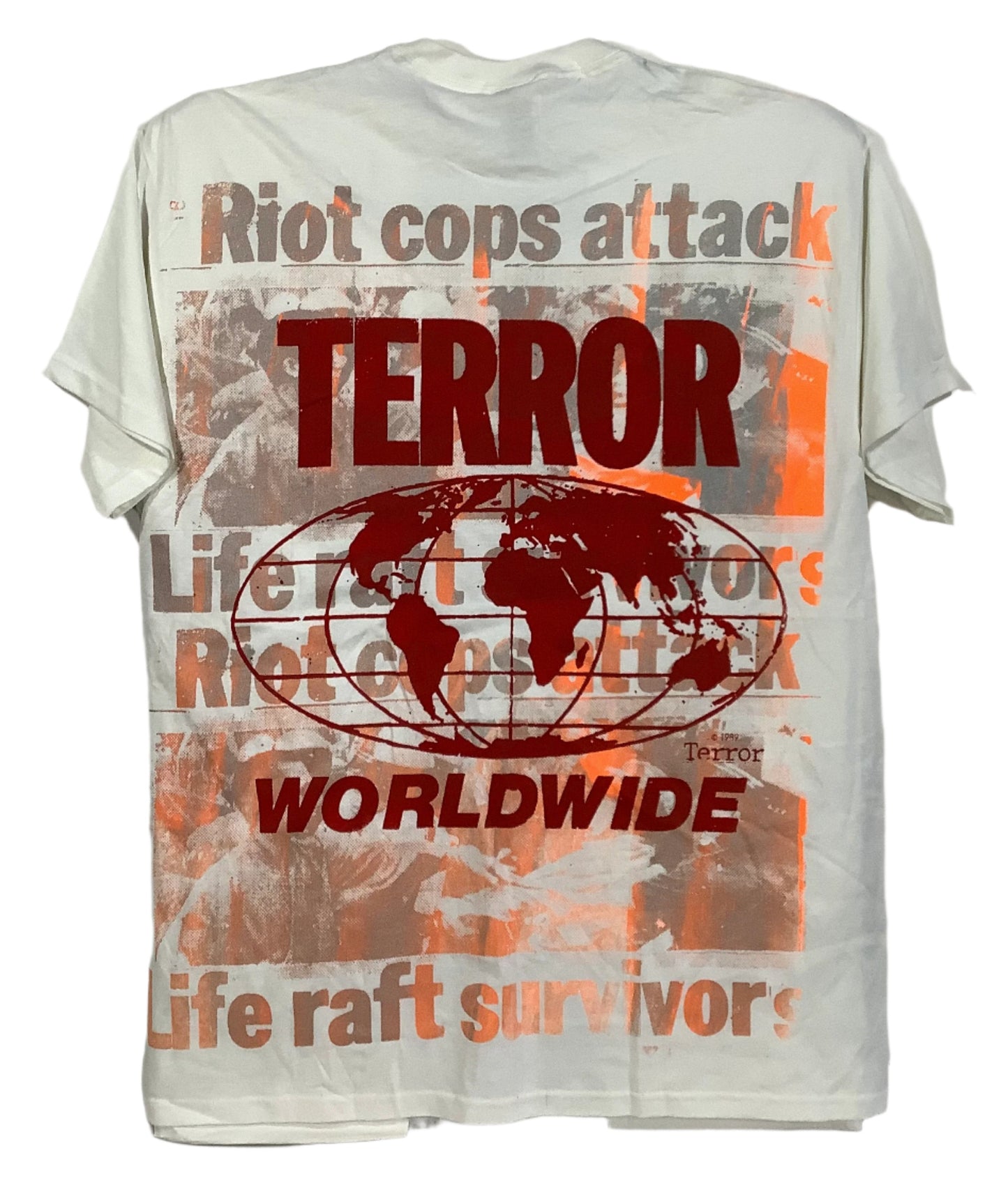 Don Rock - Jesus Loves You / Riot Cops Attack V14 T-Shirt Size XL