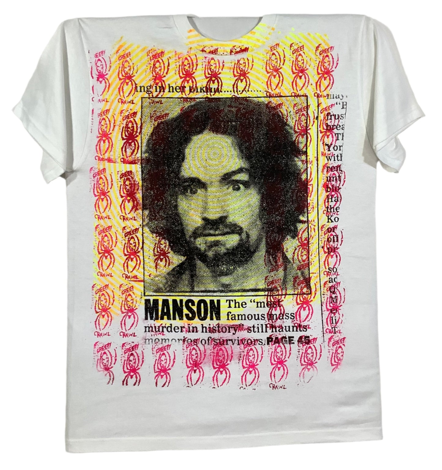 Don Rock - Charles Manson V27 T-Shirt Size L