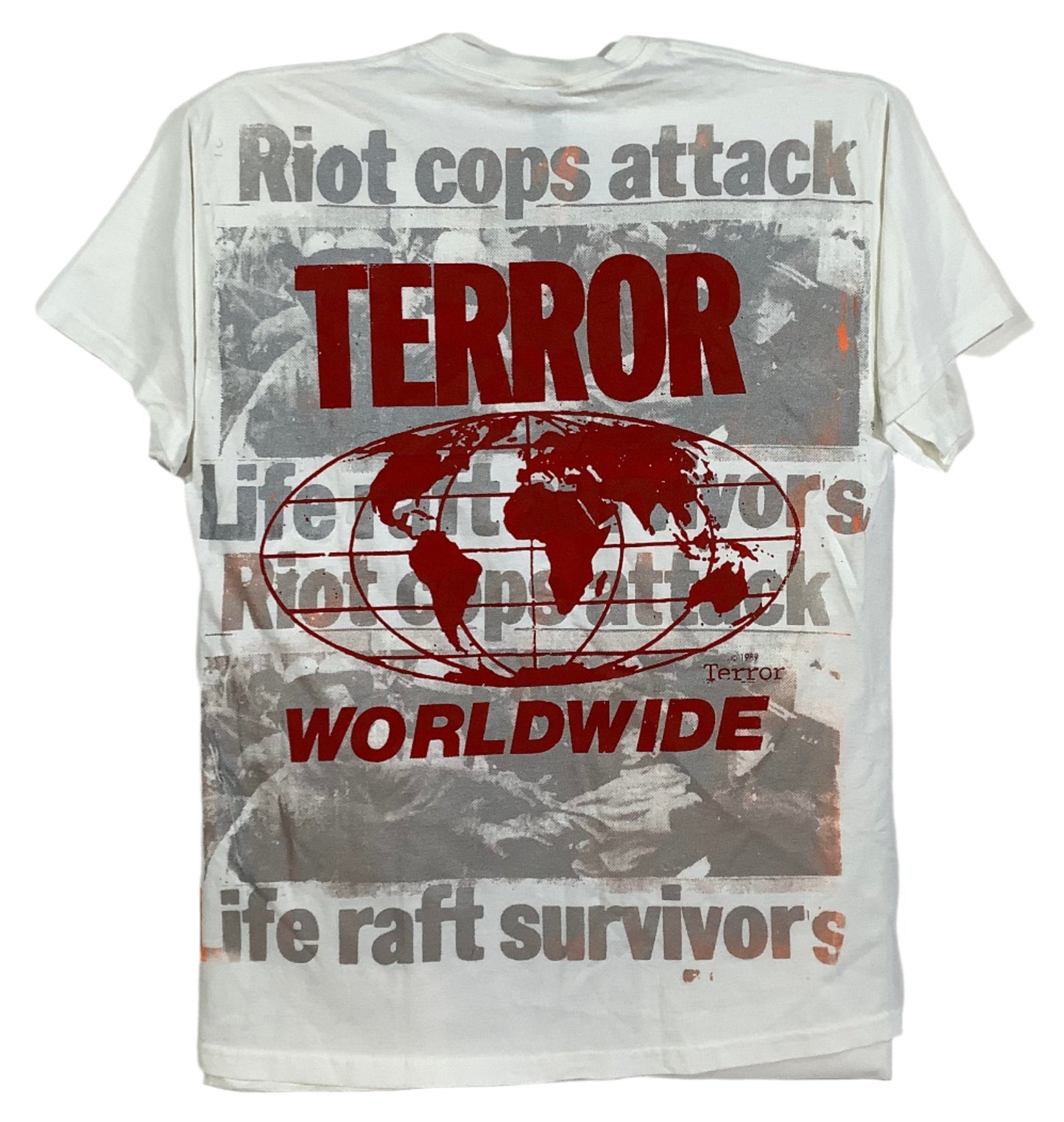 Don Rock - Jesus Loves You / Riot Cops Attack V15 T-Shirt Size XL