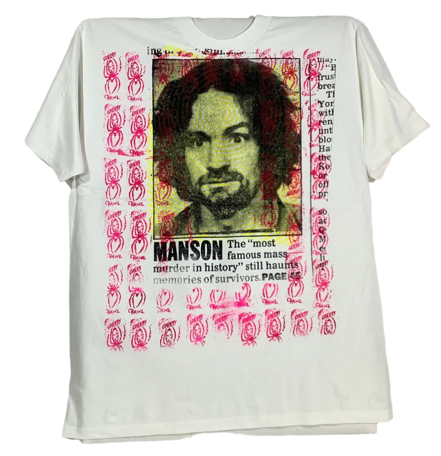 Don Rock - Charles Manson V8 T-Shirt Size XL