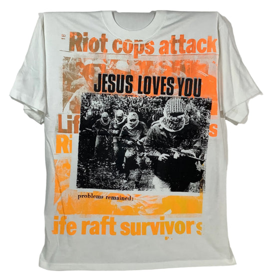 Don Rock - Jesus Loves You / Riot Cops Attack V3 T-Shirt Size XL