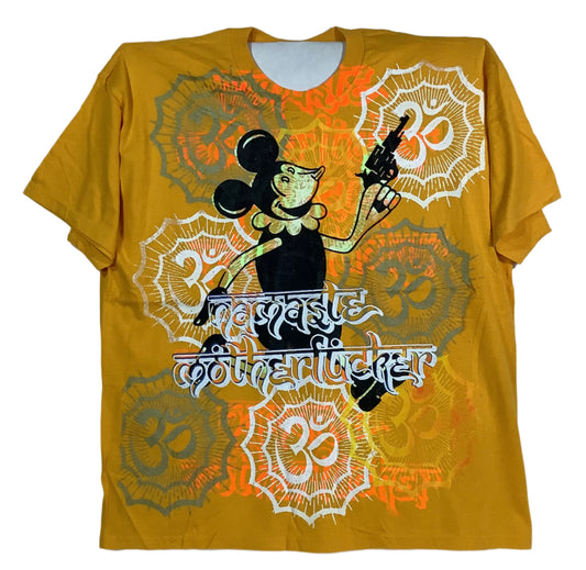 Don Rock - Namaste Motherfucker T-Shirt V3 Athletic Gold Size XL