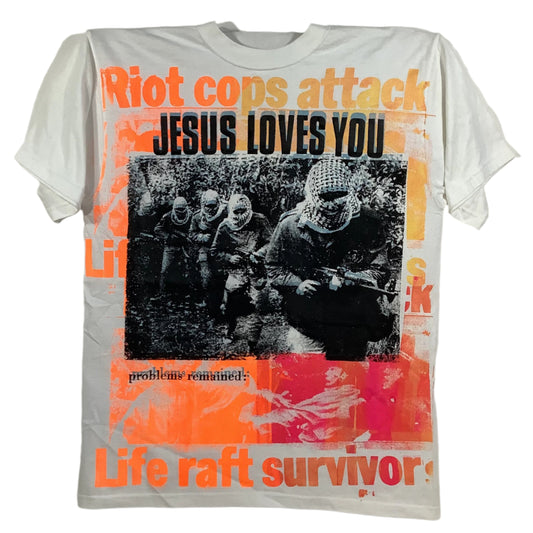 Don Rock - Jesus Loves You / Riot Cops Attack V7 T-Shirt Size M