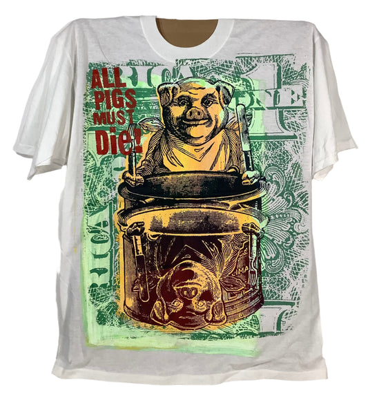 Don Rock - All Pigs Must Die V2 T-Shirt Size XL