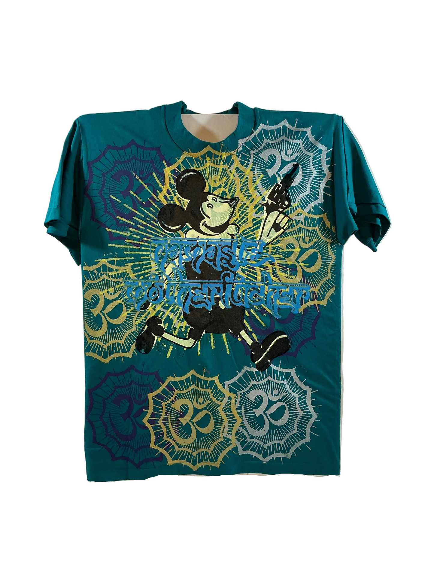 Don Rock - Namaste Motherfucker T-Shirt W31 Blue Size L