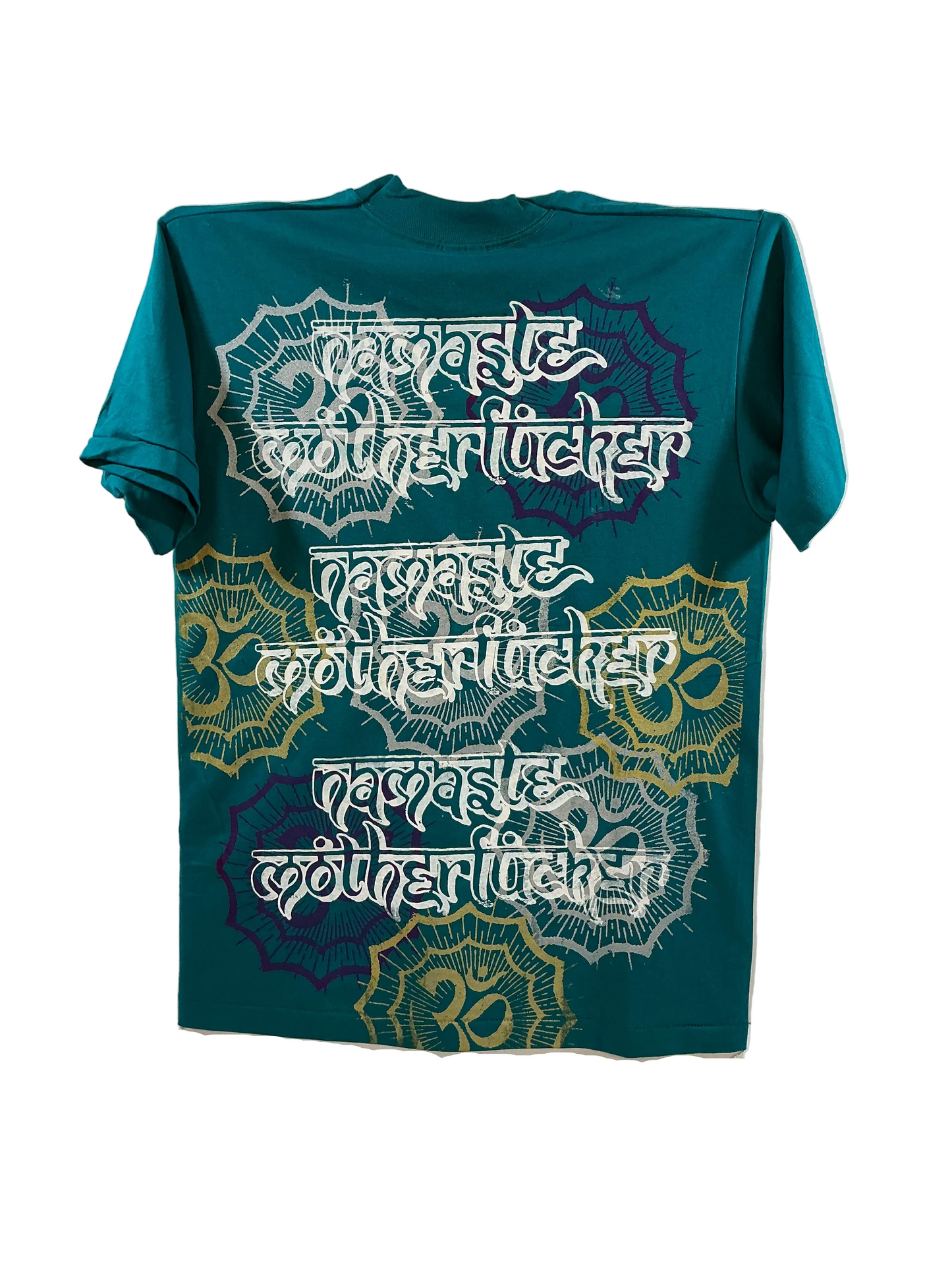 Don Rock - Namaste Motherfucker T-Shirt W31 Blue Size L