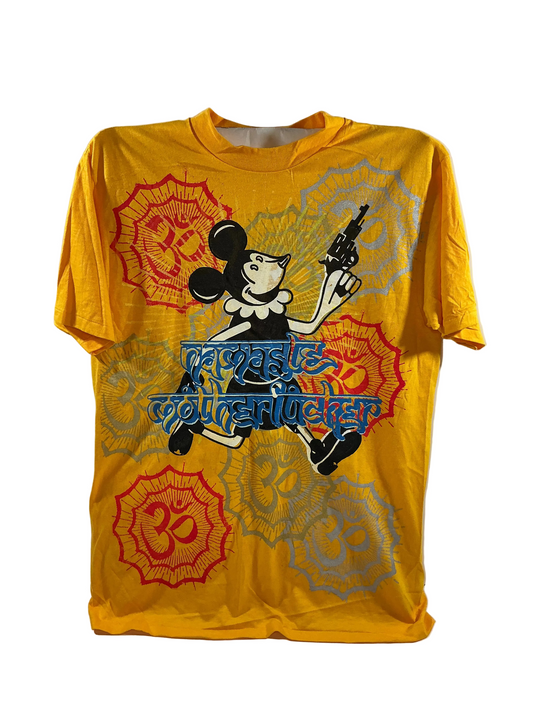 Don Rock - Namaste Motherfucker T-Shirt W34 Gold Yellow Size XL