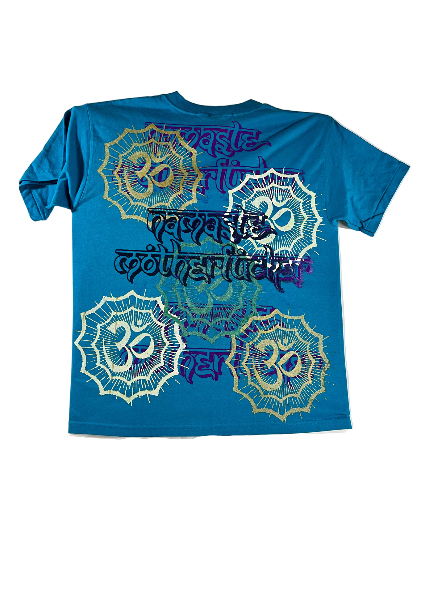 Don Rock - Namaste Motherfucker T-Shirt V7 Blue Size M