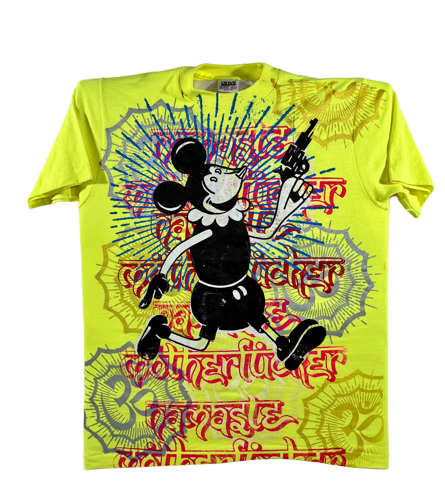 Don Rock - Namaste Motherfucker T-Shirt V24 Neon Yellow Size S