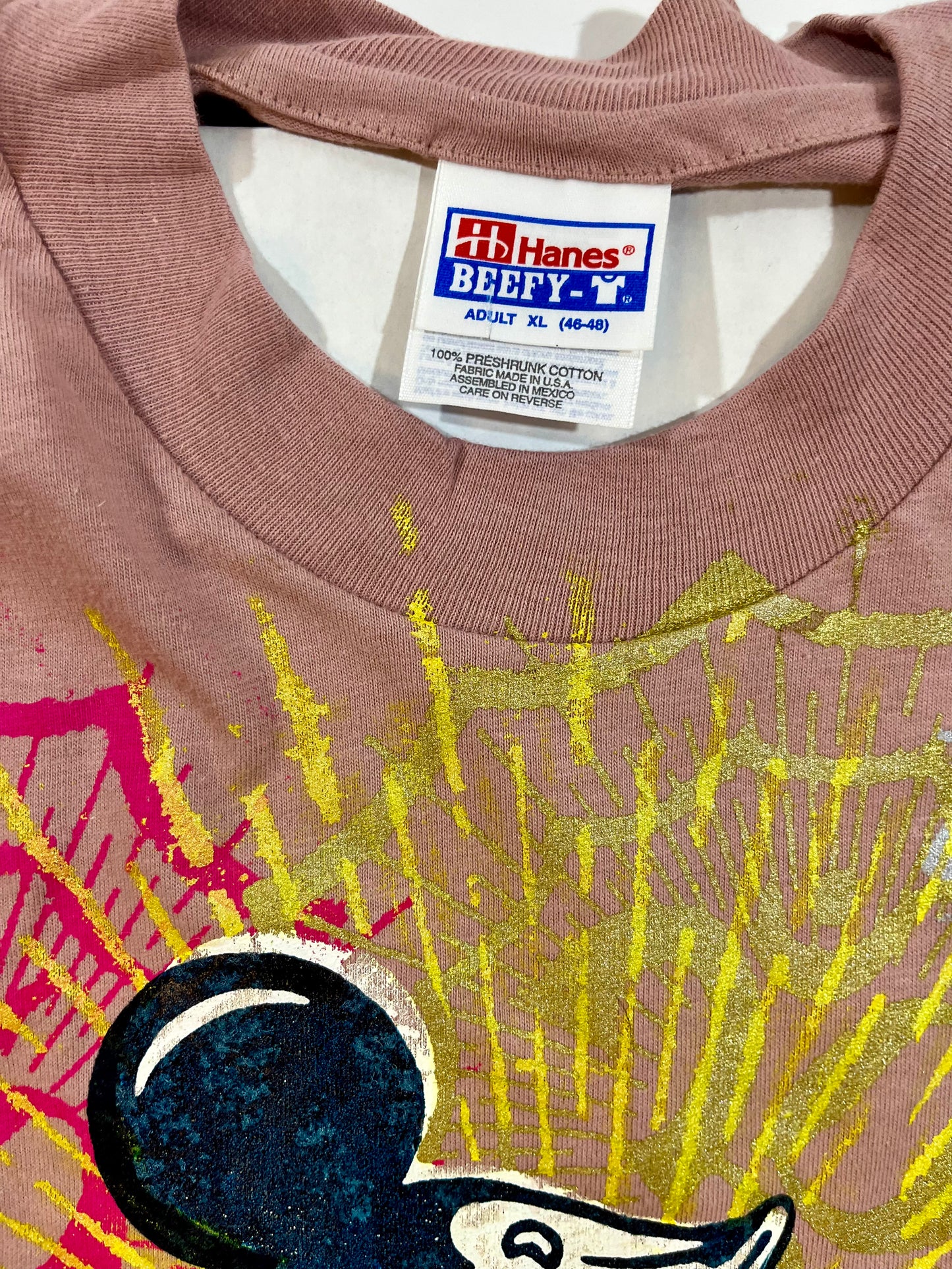 Don Rock - Namaste Motherfucker T-Shirt W12 Blush Pink Size XL