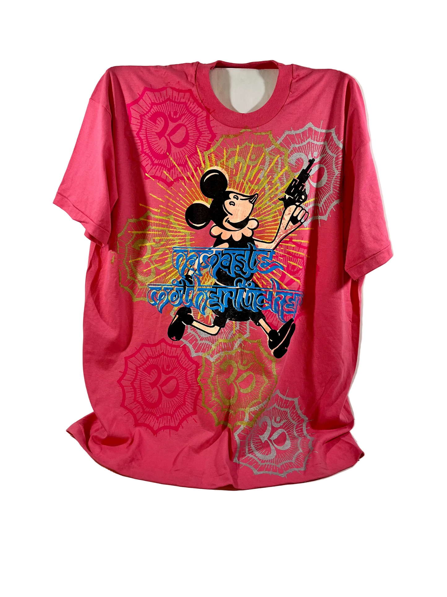 Don Rock - Namaste Motherfucker T-Shirt W13 Hot Pink Size XL