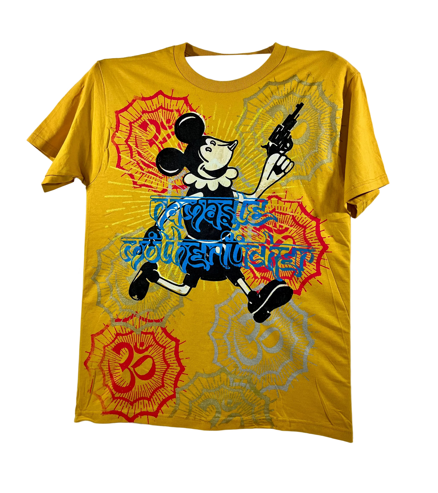 Don Rock - Namaste Motherfucker T-Shirt W14 Mustard Yellow Size M