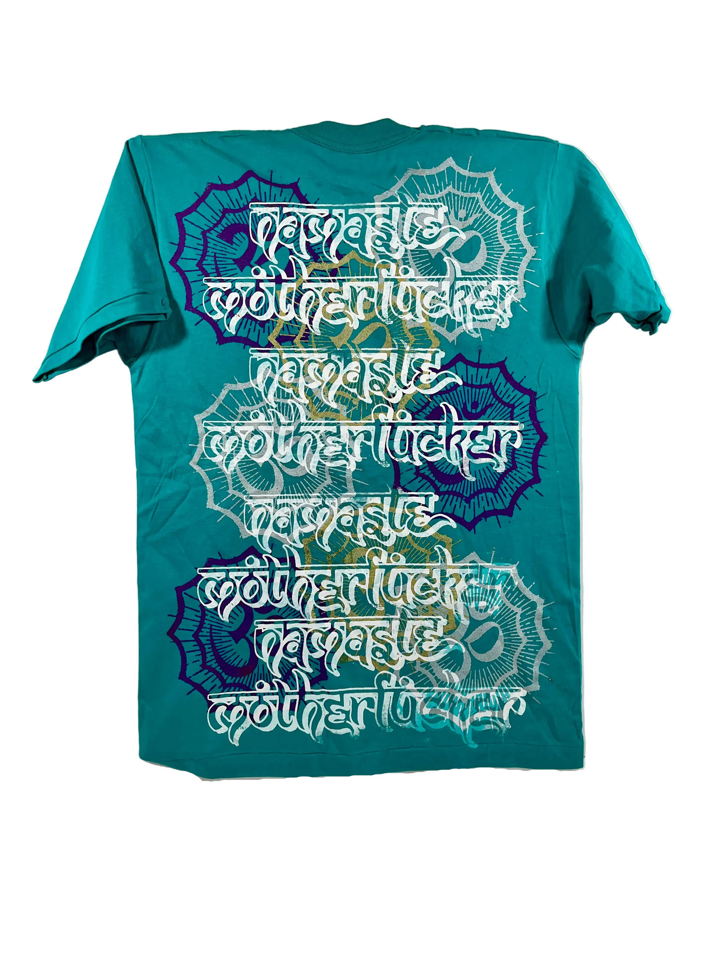 Don Rock - Namaste Motherfucker T-Shirt W15 Dark Teal Size L